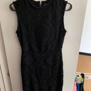 Black lace dress